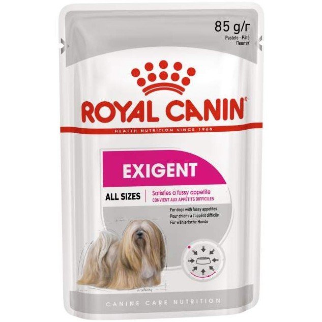 Корм Royal Canin для собак привередливых в питании, Экзиджент Кэа канин Эдалт (паштет)