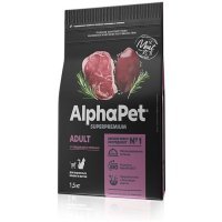 Alphapet Superpremium для взрослых кошек с говядиной и печенью