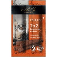 Edel Cat Лакомство жевательные колбаски для кошек, телятина и ливер, 4х2 г
