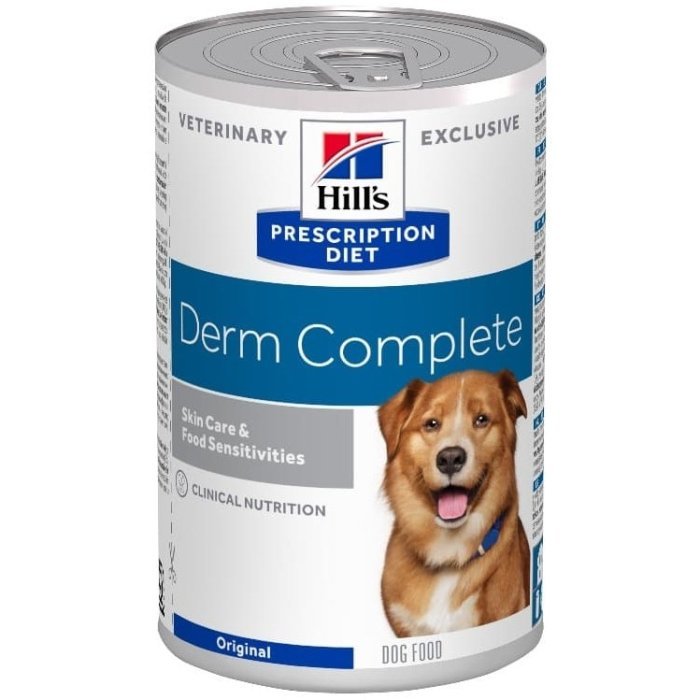 Влажный диетический корм Hill's Prescription Diet Derm Complete для взрослых собак, 370 г