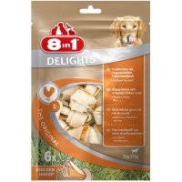 8in1 DELIGHTS S косточки с куриным мясом для мелких и средних собак 6х11 см (пакет)