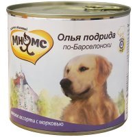 Мнямс консервы для собак Олья Подрида по-Барселонски (мясное ассорти с морковью)