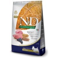 Farmina N&D Ancestral Grain Mini низкозерновой для собак мелких пород, Ягнёнок и черника