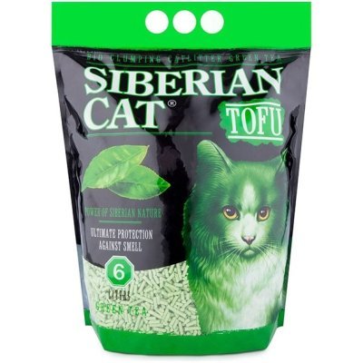 Сибирская кошка Тофу наполнитель комкующийся &quot;Зеленый чай&quot;, биоразлагаемый