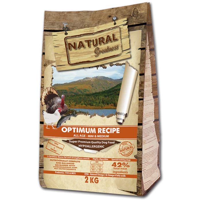 Natural Greatness Optimum Recipe Mini and Medium сухой корм для собак