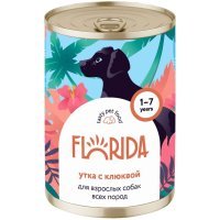 FLORIDA консервы для собак "Утка с клюквой"