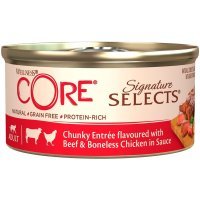 Core Signature Selects из говядины с курицей в виде кусочков в соусе для кошек 79 г