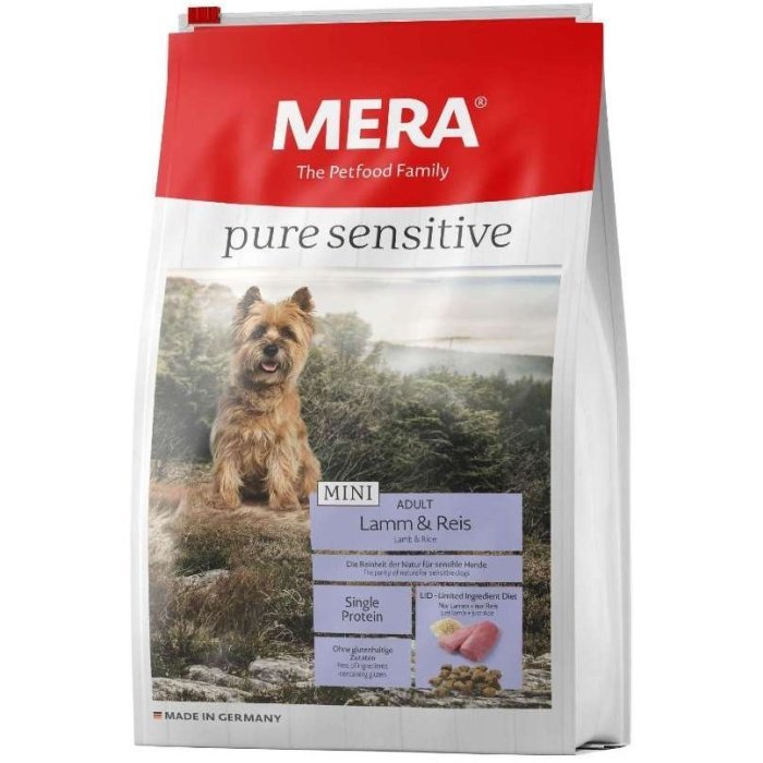 Сухой корм Mera Pure Sensitive Mini Adult Lamm & Reis для взрослых собак малых пород с ягненком и рисом