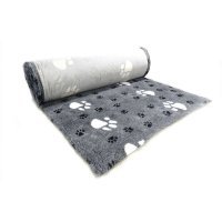 ProFleece коврик меховой Большая Лапа 1х1,6 м черный/белый