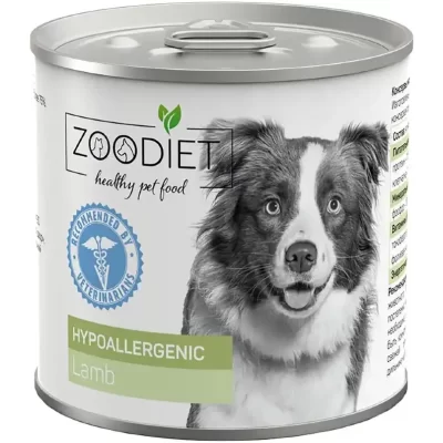 Zoodiet Hypoallergenic для собак со склонностью к аллергии с Ягнёнком 240г