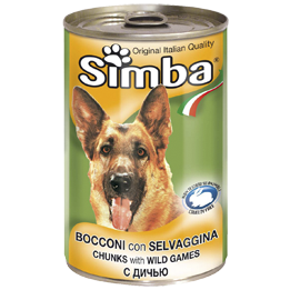 Simba Dog консервы для собак кусочки дичи