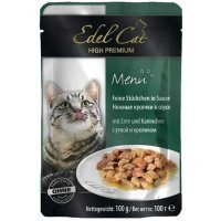 Edel Cat пауч для кошек, утка и кролик в соусе, 100 г