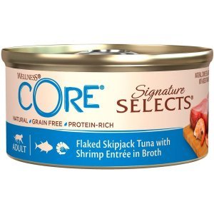Core Signature Selects консервы из тунца с креветками в виде кусочков в бульоне для кошек 79 г
