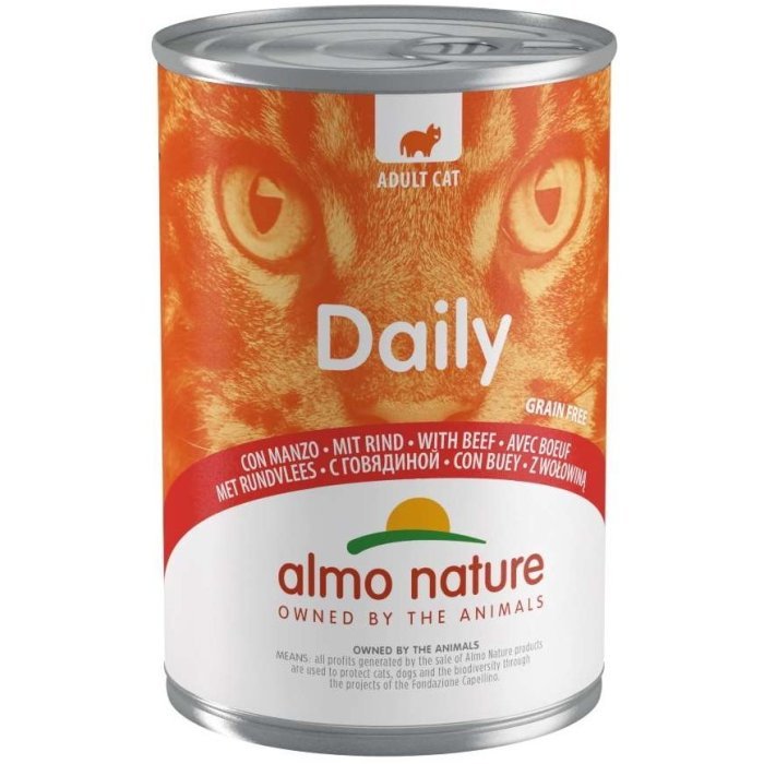 Almo Nature консервы для кошек "Меню с говядиной", Daily Menu - Beef