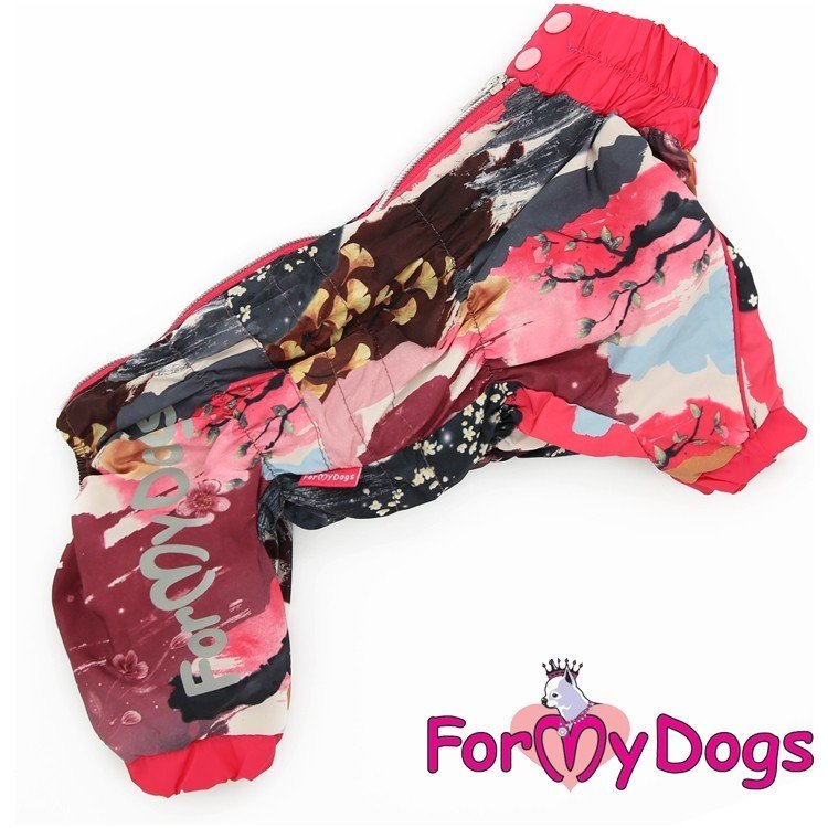 Дождевик ForMyDogs для собак розовый на девочек