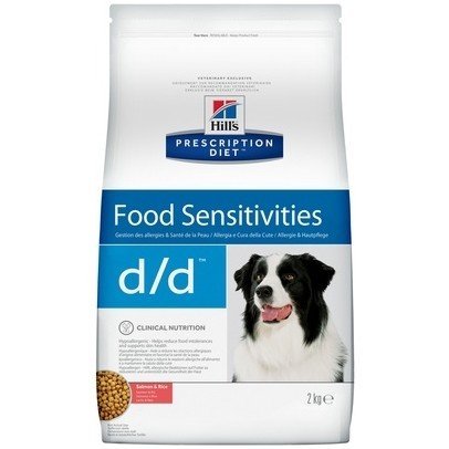 Сухой диетический корм для собак Hill's Prescription Diet d/d Food Sensitivities при аллергии, заболеваниях кожи и неблагоприятной реакции на пищу, с лососем и рисом