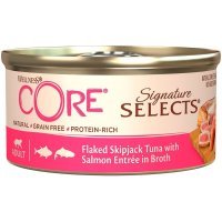 Core Signature Selects консервы из тунца с лососем в виде кусочков в бульоне для кошек 79г
