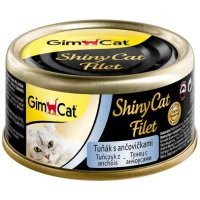 GimCat ShinyCat Filet консервы для кошек из тунца с анчоусами 70 г