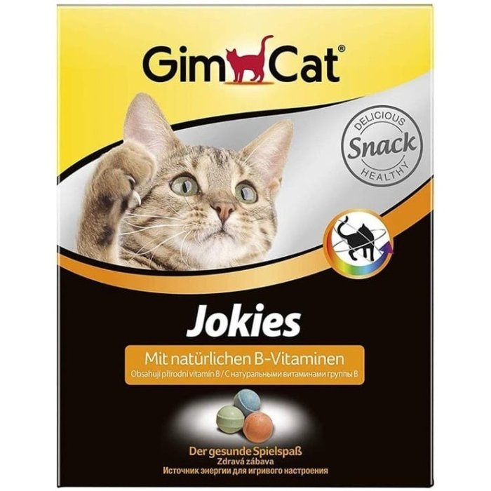 Gimcat Витамины для кошек разноцветные шарики Джокис 520 г