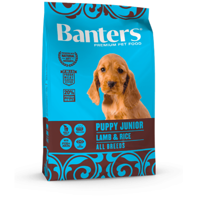 Banters Puppy Junior ягненок с рисом сухой корм для собак