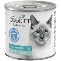 Zoodiet Food Sensitivitie чувствительное пищеварение для кошек с Телятиной и Сердцем 240г