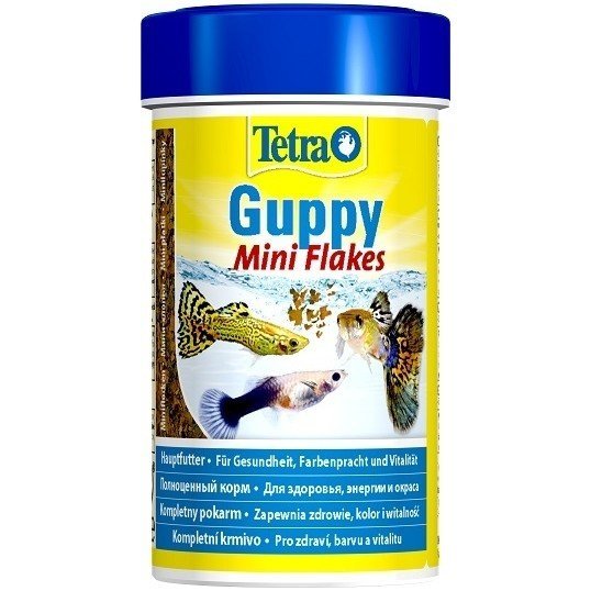 Tetra Guppy Mini Flakes корм в хлопьях для гуппи