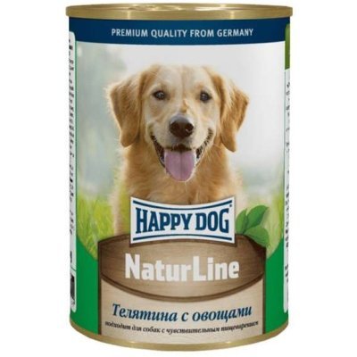 Happy Dog Natur line Консервы для собак с Телятиной и овощами, 410 г