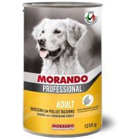 Morando Professional ADULT для собак крупные кусочки с Курицей и Индейкой 1250г