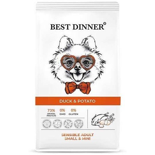 Best Dinner Sensible Adult Mini корм для собак мелких пород с Уткой и картофелем