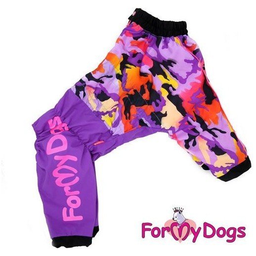 Дождевик на девочку For My Dogs фиолетовый