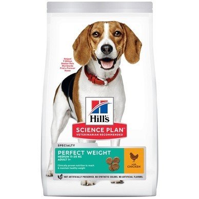 Hill's Science Plan Perfect Weight сухой корм для собак, склонных к набору веса с курицей