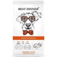 Best Dinner Sensible Adult Medium&Maxi корм для собак средних и крупных пород с Уткой и картофелем