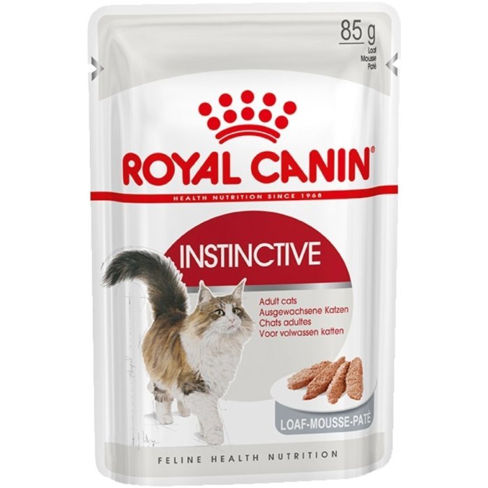 Royal Canin паучи для кошек: 1-7лет (паштет), Инстинктив (паштет)