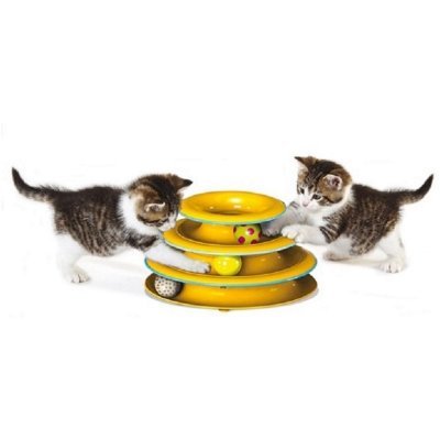 Petstages игрушка для кошек &quot;Трек&quot; 3 этажа диаметр основания 24 см