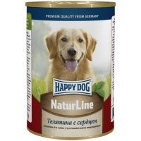 Happy Dog Natur line Консервы для собак Телятина и Сердце, 400 г