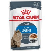 Royal Canin Ultra Light кусочки в соусе для кошек 1-10 лет: Низкокалорийный, 85г