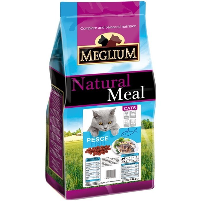 Сухой корм Meglium для кошек с чувствительным пищеварением с рыбой