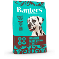 Banters Sensitive корм для собак с чувствительным пищ-ем, лосось с картофелем
