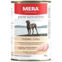 MERA Pure Sensitive MEAT Truthahn консервы для собак индейка, 400г
