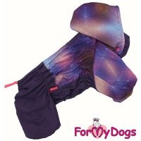 ForMyDogs Дождевик "Северное сияние" фиолетовый для девочек