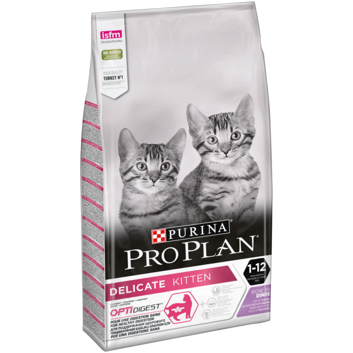 Сухой корм Purina Pro Plan для котят с чувствительным пищеварением или с особыми предпочтениями в еде, с индейкой