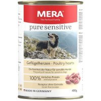 MERA Pure Sensitive MEAT Geflügelherzen консервы для собак с куриными сердечками, 400г