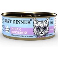 Best Dinner Exclusive Vet Profi Urinary для стерилизованных кошек, Утка с клюквой, 100г