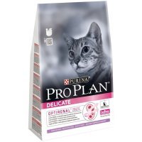 Pro Plan Для взрослых кошек с чувствительным пищ-ем, индейка, Delicate Adult