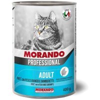 Morando Professional ADULT паштет для кошек с Белой рыбой и Креветками 400г