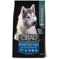 Farmina Cibau Sensitive Fish для собак средних и крупных пород с чувствительным пищеварением, Рыба