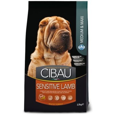Farmina Cibau Sensitive Lamb Medium &amp; Maxi для собак средних и крупных пород, ягнёнок