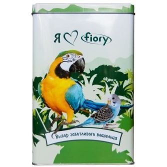 FIORY корм для средних попугаев Parrocchetti African 800 г + контейнер