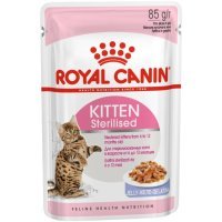 Royal Canin Kitten Sterilised для котят с момента операции до 12 мес.,  кусочки в желе, 85г