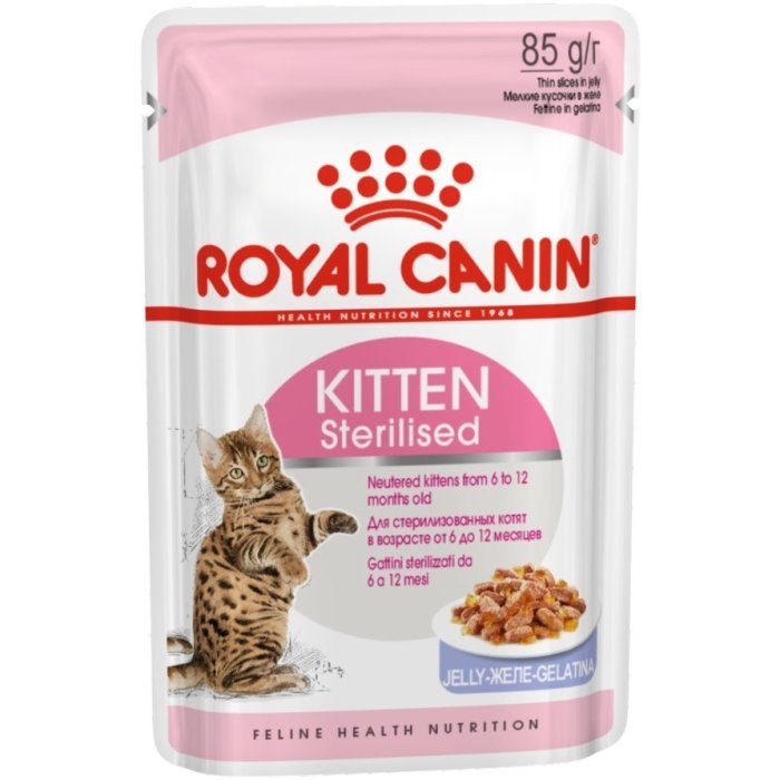 Royal Canin кусочки в желе для котят с момента операции до 12 мес. , Киттен Стерилайзд (в желе)